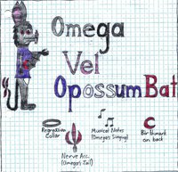 Omega Vel OpossumBat by PlasmaFang70 - female, hybrid, bat, vampire, marsupial, oc, rodent, opossum, mixed breed, possum, crossbreed, vampire bat, halfbreed, opossumbat, omega vel opossumbat