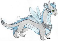 Digit the Pocket Dragon by NightsOfStars - male, cyber, technology, closed species, pocket dragon, mythka on deviantart