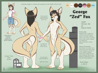 Official George Fox Ref Sheet (Macro) by FurryJackman - fox, crossdress, male, fennec, crossdressing, micro, macro, onnanoko, zed, george