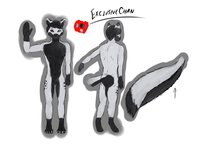 ExclusiveChan Reference Sheet V1 by ExclusiveChan - male, arctic fox, exclusivechan