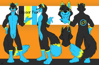 Eclipser Fox Referance Sheet by EclipserFox - fox, male, sheet, reference