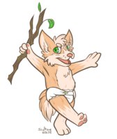 Ryan by CookieFoxBrandon - babyfur, diaper, cub, male, corgi, fluffy