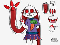 The Vampire Arives by eeveefan - cute, bunny, female, rabbit, fangs, vampire, young, lagomorph, female/solo, vampire rabbit, eeveefan, vampire fangs, vegetarian vampire
