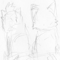 "Farewell" by Kakurady by GreenReaper - sketch, cat, male, norn, creatures, greenreaper, kakurady