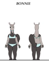 Bonnie and CO: Bonnie Reference Sheet by BonnieandCo - female, underwear, glasses, anteater, female/solo