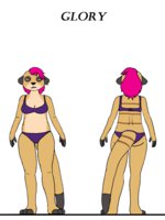 Bonnie and CO: Glory Minto reference sheet by BonnieandCo - female, underwear, domination, bdsm, meerkat, female/solo