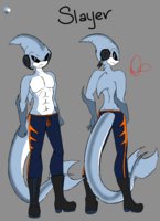 Slayer the Shark by scarecrowdemon - male, shark, sonic, slayer, oc, fc