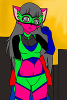 zafiro by kadeathnas - cat, kitty, female, sexy, city, heroine, zafiro, kadeathnas
