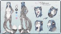 yuna by Lycangel - female, snowleopard, furry