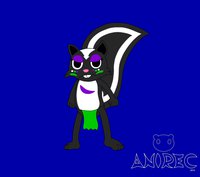 Kayuna by AcidSkunkWolf - female, skunk, character sheet, tribal, loincloth, htf, happy tree friends, kayuna