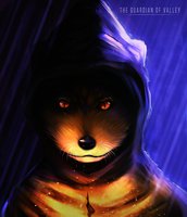 Ep.1 (The Guardian of Valley) by Hirousan - rain, fur, furry, canid, scary, guardian, any gender, artwork (digital), hirou-san, hirousan