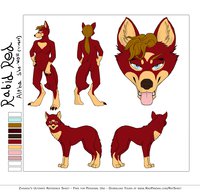 RabidRed by AlphaBitchRed - red, female, wolf, timberwolf, rabidred