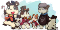 My avater by tabisuke - badger