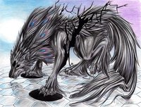 Return of Abyss by AbsintheKitsune - wolf, male, abyss, male solo, void wolf
