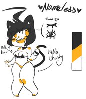 Nameless by Geekisins - female, cat crow monster