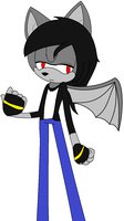 Shade the hedgebat by ShedoSan - male, bat, the, hedgehog, wings, sonic, shade, hedgebat