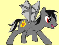 Shade by ShedoSan - male, bat, pony, bat pony, shade the pony