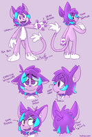 Kaitty Ref 2015 by Kaittycat - cute, cat, purple, eyes, cyan, sheet, heart, ref, reference, highlights, ambiguous, kaittycat, kaitty, wild berry