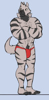 Karl die Gestreeptehiëna by hyenafur - male, underwear, hyena, striped hyena