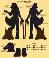 Dark Macha by Bakari - female, wolf, character, reference, goddess