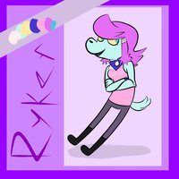 Ryker by MundyMustard - female, reference sheet, canine, hair, punk, reference, spikes, biker