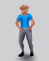 Charles Ferret in his Reagure clothing&nbsp;&nbsp;by CharlesDragon