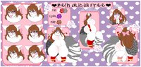 :CM: Beth reference sheet by XMireillechanX - cute, big, boobs, breasts, female, butt, commission, belly, reference sheet, booty, fat, chubby, anthro, furry, tummy, bbw, thighs, fat fur, hips, ssbbw, commish, plump