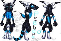 Voltage Reference Sheet by SelfishMonsta - fox, male, blue, black, lab, sheet, robot, fursuit, reference, kaiborg