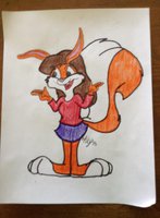 Katie Yoshida by CrystalYoshida - girl, bunny, female, rabbit, kid, skunk, child, kidfurs