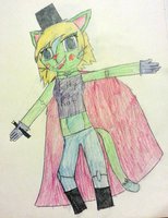 Katie Kat by DawntheFox17 - cat, female, wizard, animatronic, fnaf, entertaner