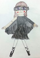 Bella Black Swan by DawntheFox17 - female, human, dancer, black swan, animatronic, five nights at freddy's
