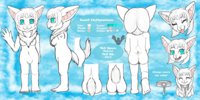 Bunell Fluffybottoms Reference Sheet by Dragonhuntx - girl, bunny, female, rabbit, white, bell, sheet, reference, f/solo, pure, female/solo, bunell, fluffybottoms