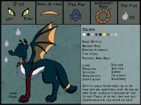 Cryptic Reference by WetFox - fox, male, reference sheet, spirit, oc