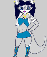 Melanie Wolf by SnowyJeleciaHusky - wolf, anthro, agent, digital art, interpol