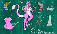 Jynxx ref sheet 2015 by FizzlePopx - feline, female, crux