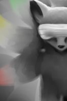 Varushka, The Seven-Tailed by Coryphella - fox, spirit, digital art, original character, card game