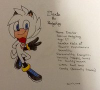 Daxter the Hedgehog by SinnerTee - male, hedgehog