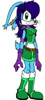 Nevasca the Hare by Ryushusupercat - female, hare, mobian, lagomorph, ryushusupercat, sonic fanon characters, ice clan of kyanos