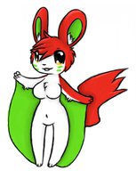 Ichigo Emolga by Frostwolf300 - female, squirrel, pokemon, flying squirrel