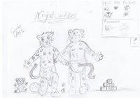 Ref Sheet Nighty (clean) by Nightwalker - babyfur, male, panther, ref-sheet