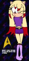 Captain Prisma by BananaPantsParade - female, hedgehog, star trek, star fleet