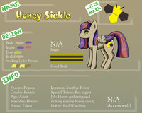 Honey Sickle Reference by WetFox - female, reference sheet, oc, pegasus pony, mlpfim