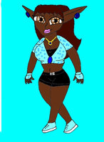 Pattie Quilter by SnowyJeleciaHusky - female, human, oc, sly cooper, pattie, snowy husky