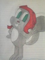 rocky squirrel riley by Mimilinda12 - son, male, squirrel, hybrid, skunk, smile, picture, happy, rocky and bullwinkle, rocky y bullwinkle