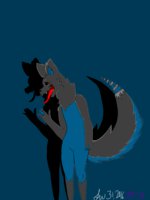 Zarus by Winterfox1716 - male, demonic wolf, loves swords, winterfox1716