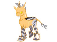 Zebrician Changelings by Mortomis - oc, mlp, changeling, species, zebrician changeling