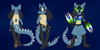 FLAMECARIO by LtSmiley by brentms80 - lucario, hybrid, digimon, pokemon, any gender, flamdramon, flamecario