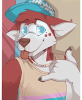 CUTIE!!! by awesomekid557 - husky, male, gay, sexy, blue eyes, red fur, single, male/male, cutey, single and gay
