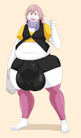 Ryan Rei by TheAmariaShadow - male, rabbit, hybrid, reference sheet, equine, femboi, overweight, original character, lagomorph, hyper balls, laquine