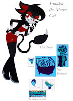 Sanako the Mercie Cat by Shadowanimegal - feline, female, predator